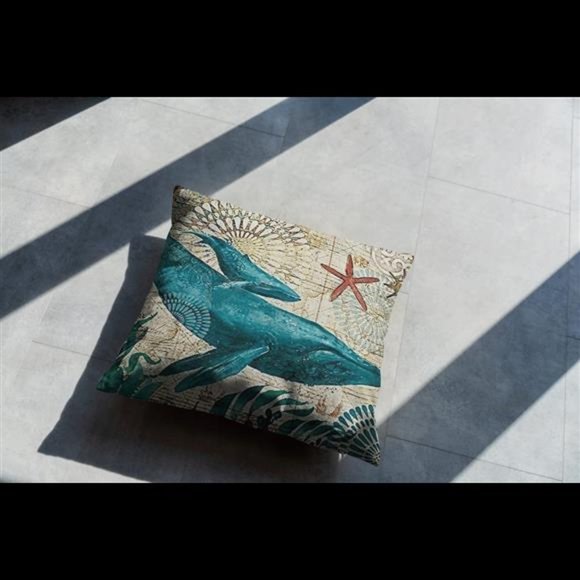 (Only Covers) Mediterranean Vintage Nautical Style Throw Pillowcase 18x18inches - Picture 4 of 6